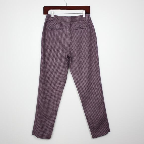 Talbots Heritage Pants Women's Size 2 Red/Blue Print - Picture 2 of 4